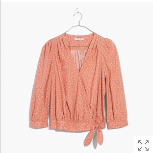Madewell Wrap Top in Star Scatter